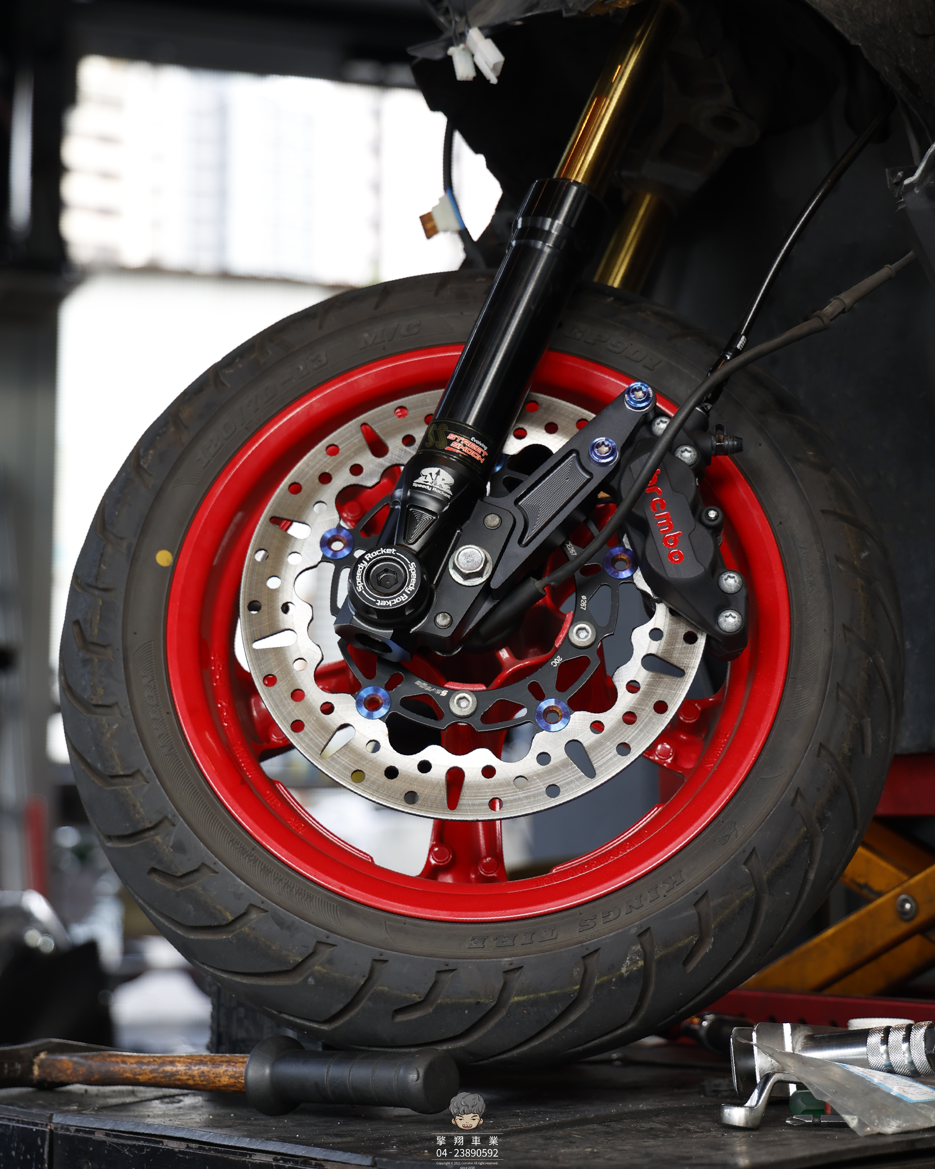 【野蠻公牛鍍鈦固定碟盤】