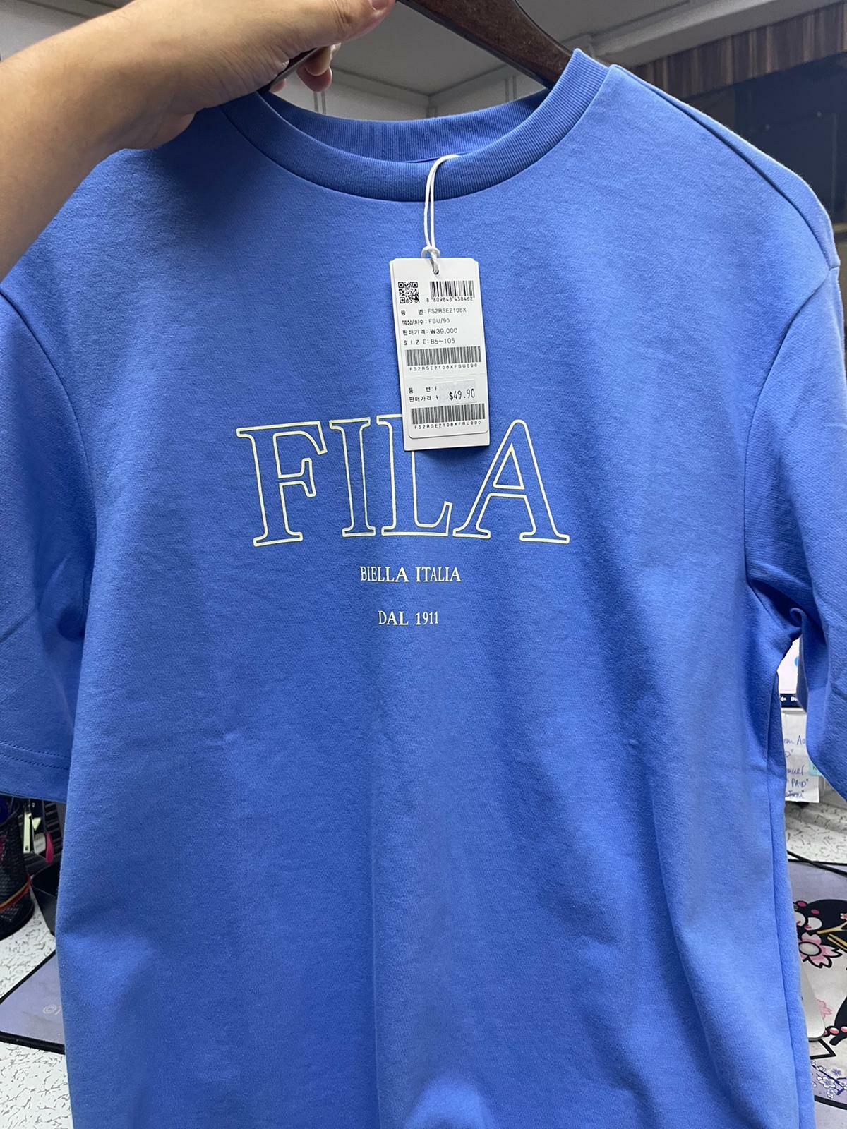 fila t shirt yellow