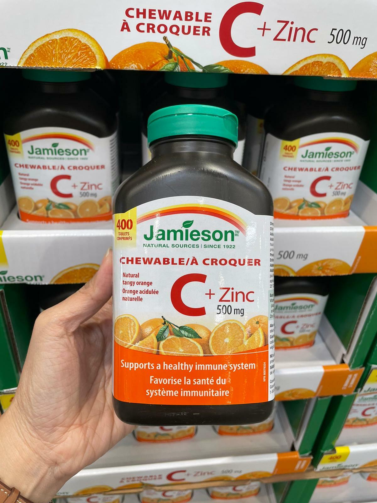 Jamieson vitamin C + zinc