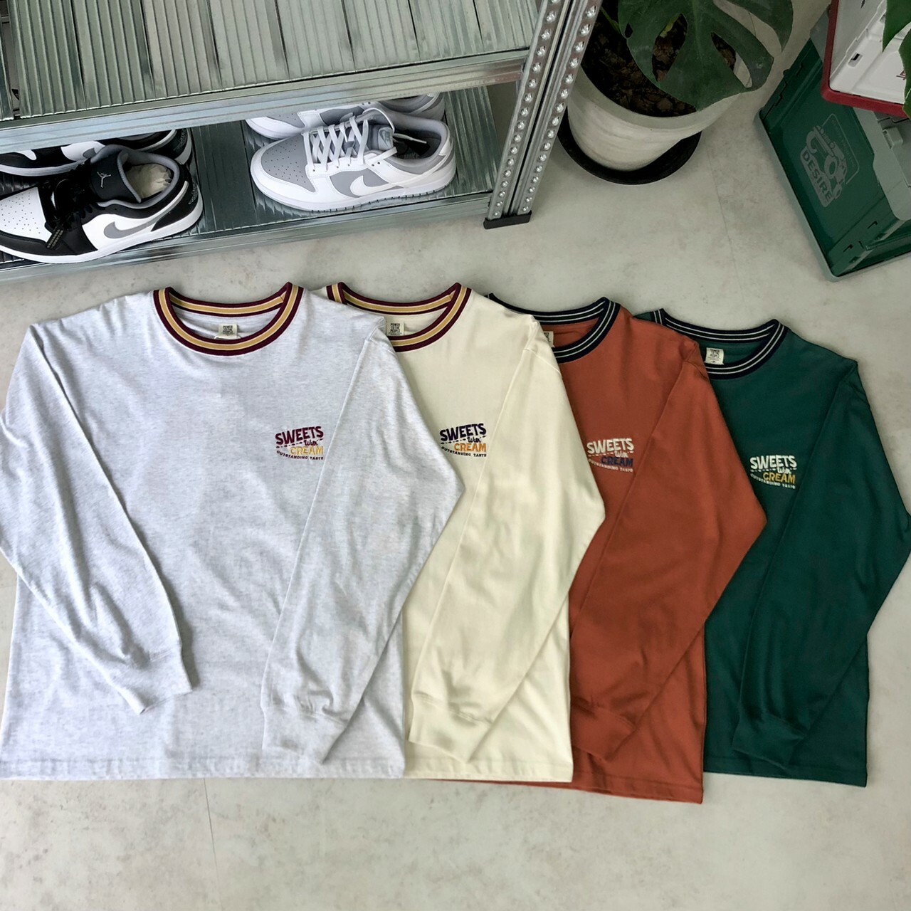 Power To The People 背面印花長袖長T Vintagept 羅紋長T恤 3301023