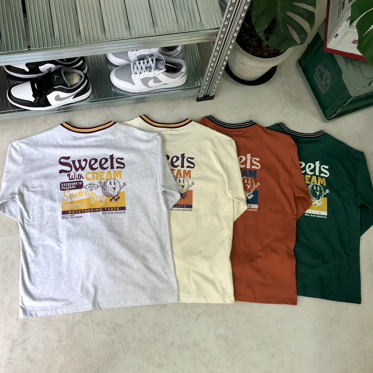 Power To The People 背面印花長袖長T Vintagept 羅紋長T恤 3301023