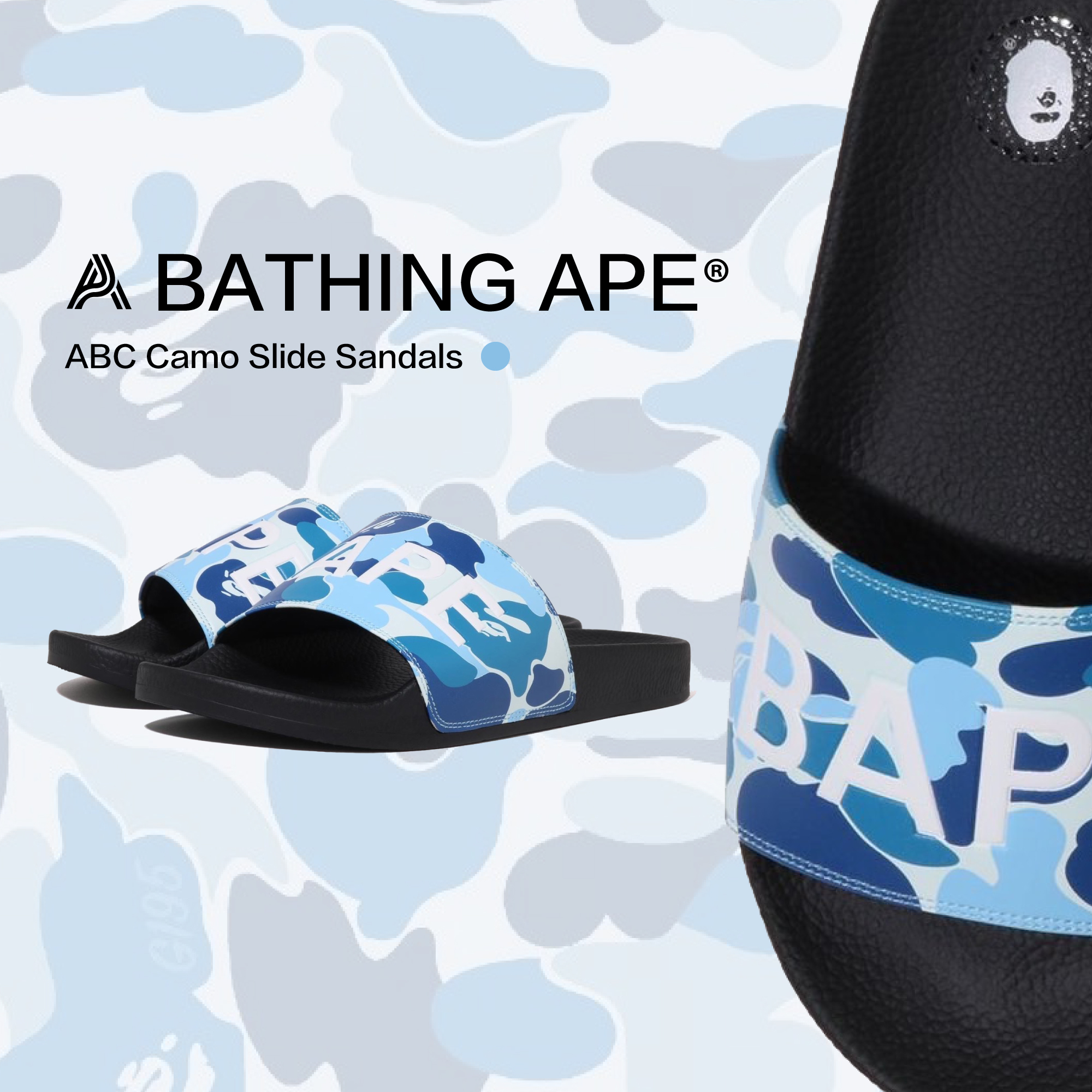 【APAIR】預購 A bathing ape Bape Slipper猿人 迷彩拖鞋