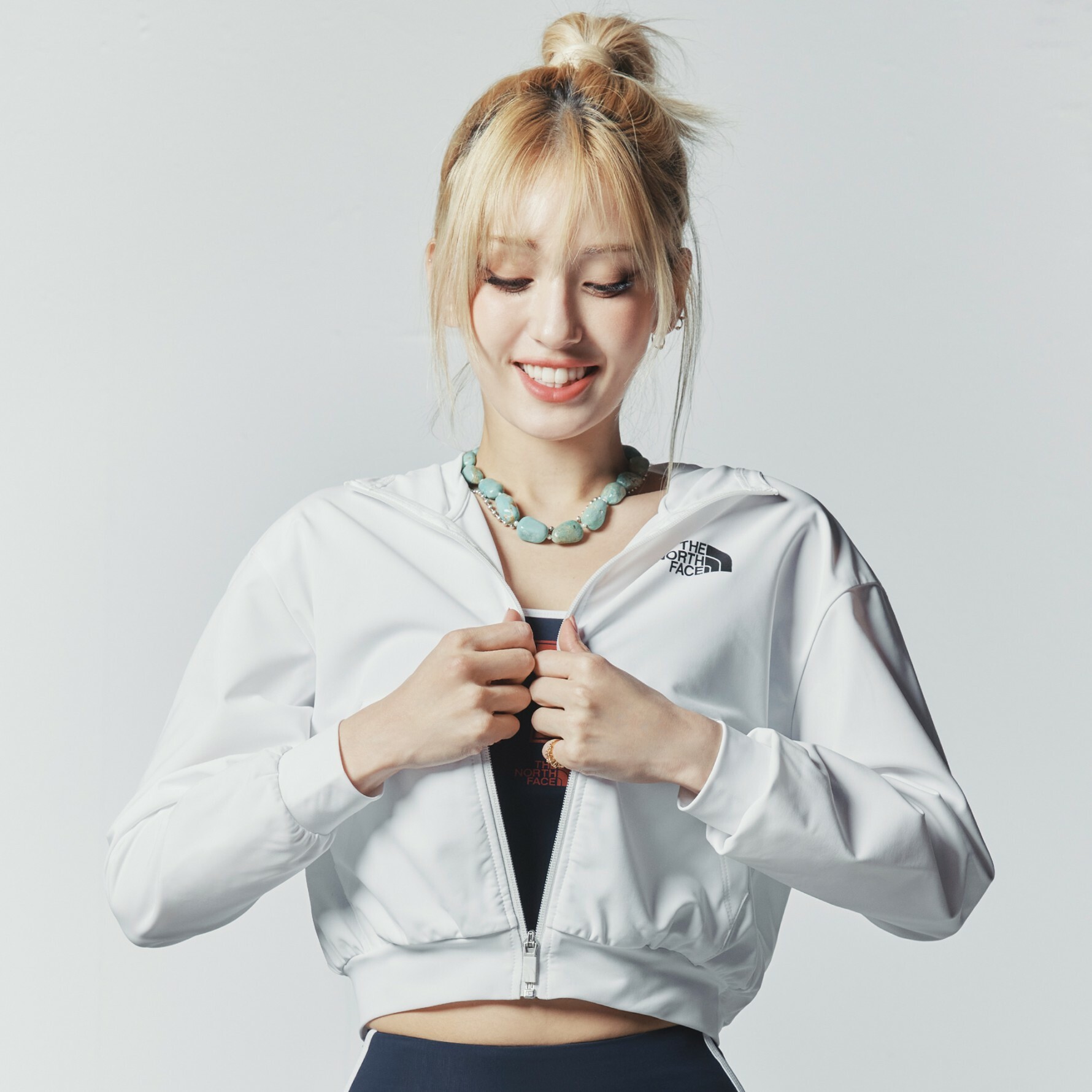 THE NORTH FACE 白標 SURFSIDE 短版 拉鍊 外套 NJ5JP07