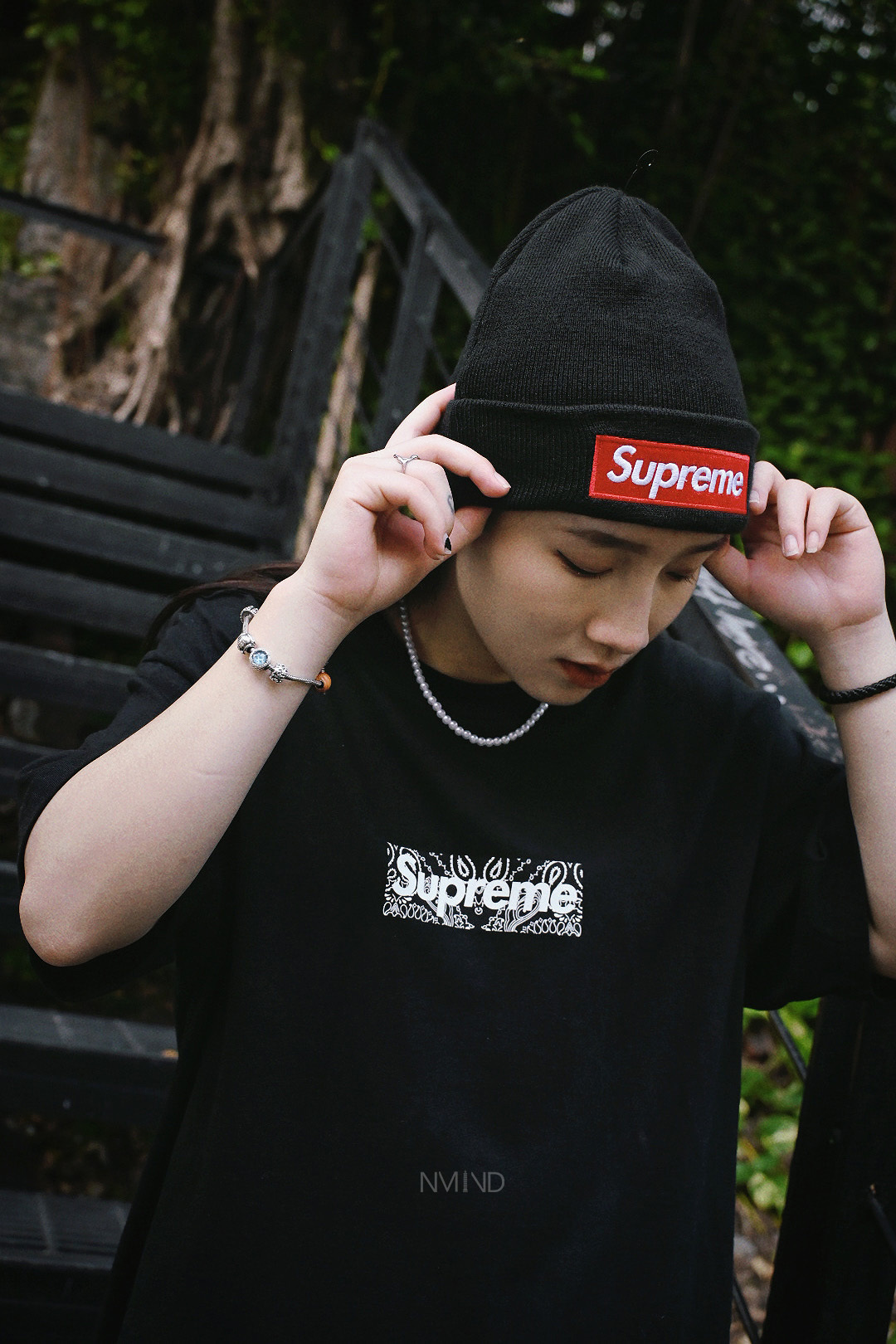 台北店限量專區㊙SUPREME 經典BOX LOGO 毛帽灰/黑