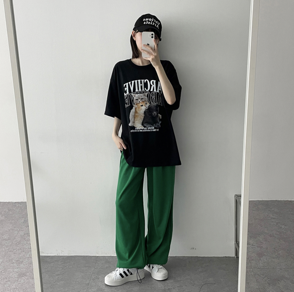 KR ARCHIVE CATS TEE 2 COLORS