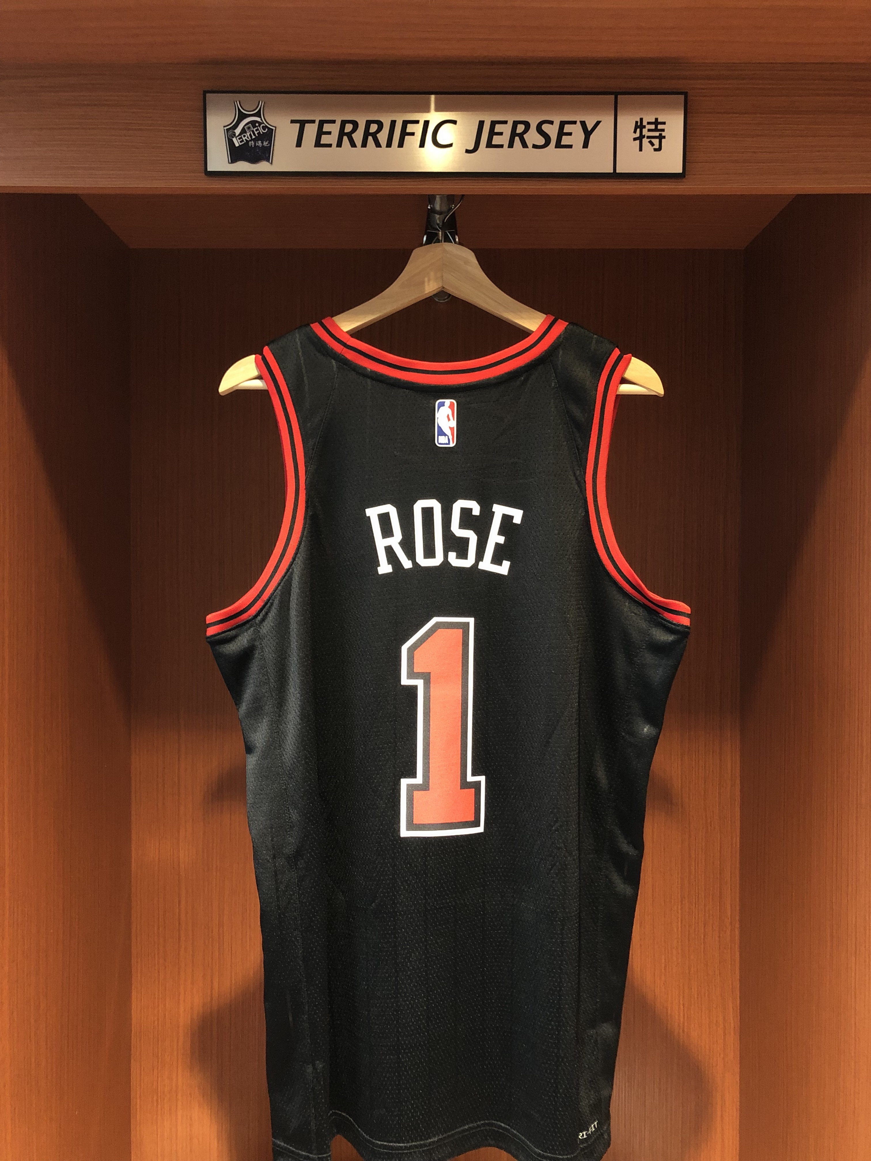NBA球衣 Derrick Rose 芝加哥公牛黑條紋 Statement Jordan Swingman 球迷版 熱轉印 全新