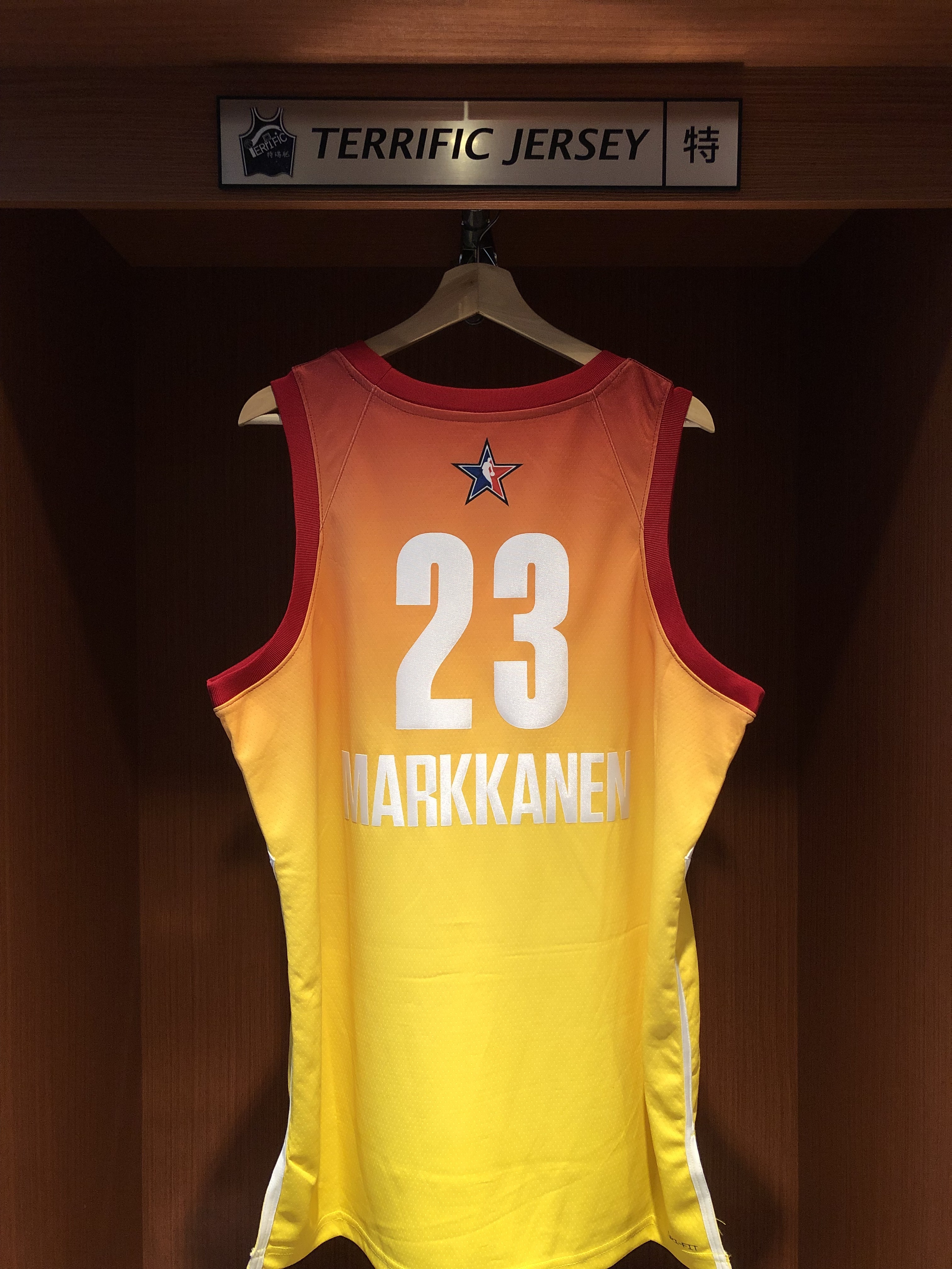 NBA球衣 Lauri Markkanen 22-23 明星賽 橘黃 All Star Jordan Swingman 球迷版 熱轉印 含贊助商標 全新