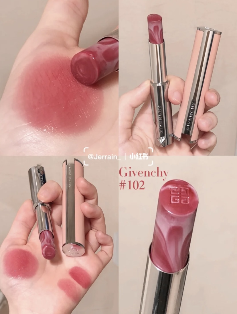 《01//37/117現貨》GIVENCHY羊皮大理石唇膏（其他需預訂，12月中到貨）