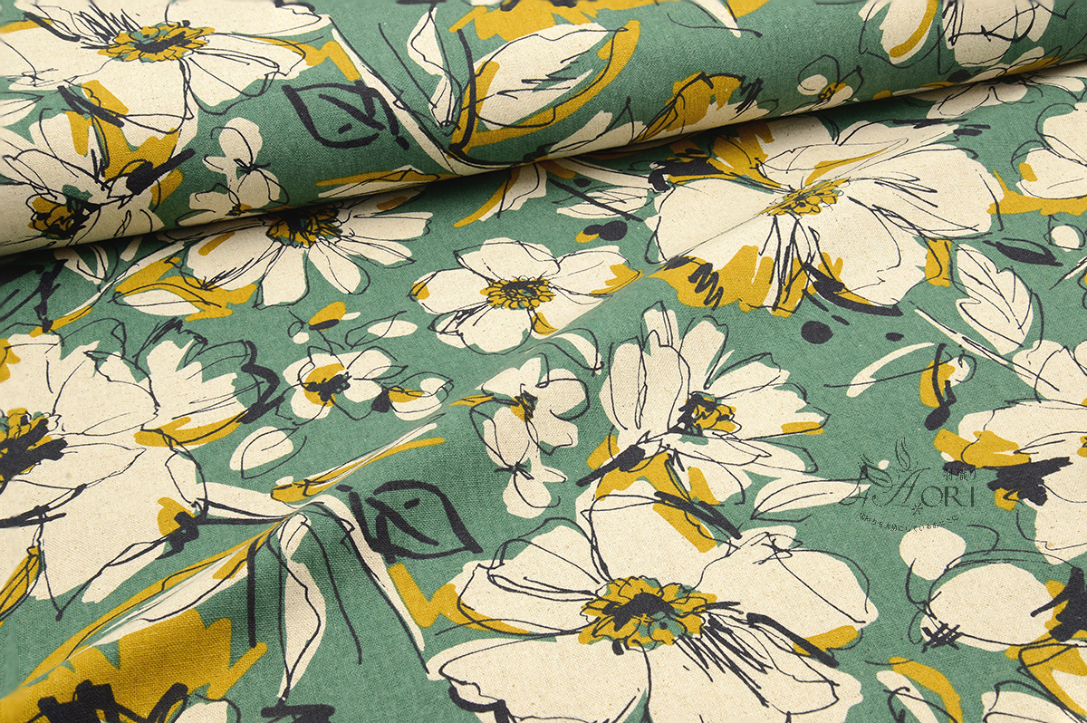 (per shaku) Imported Japanese cotton and linen fabric