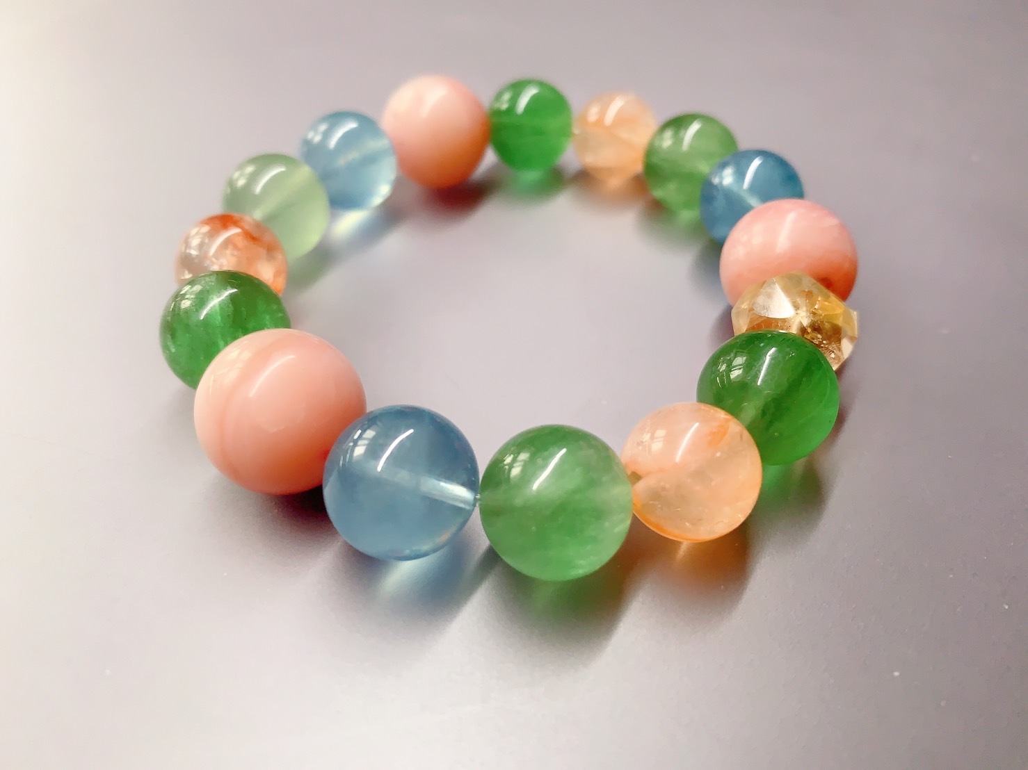 童年回憶丨糖果色天然晶礦大珠