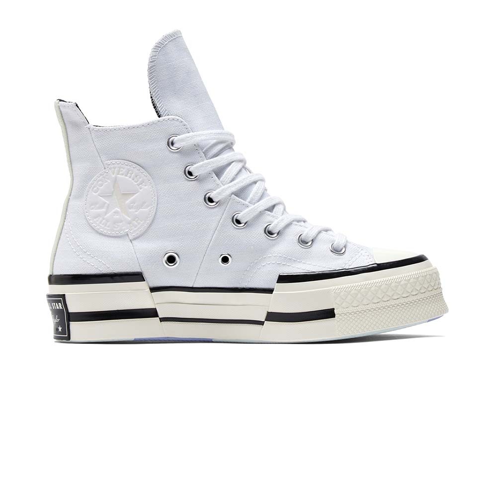 Converse Chuck 70 Plus HI 男鞋女鞋白色變形高筒厚底帆布休閒鞋A...