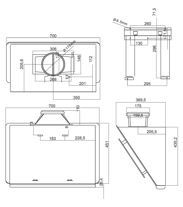 GENERAL TECH 名將牌 GT-RH86 70CM 傾斜式抽油煙機