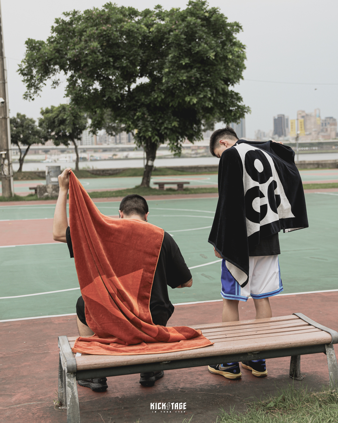 [特價商品無退換] NIKE ACG TOWEL BIG LOGO 黑白 磚橘 蘋果綠 雙面大LOGO 純棉 運動 毛巾 浴巾【FJ2366】