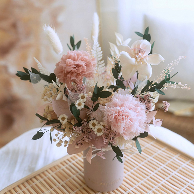 優雅質感康乃馨盆花