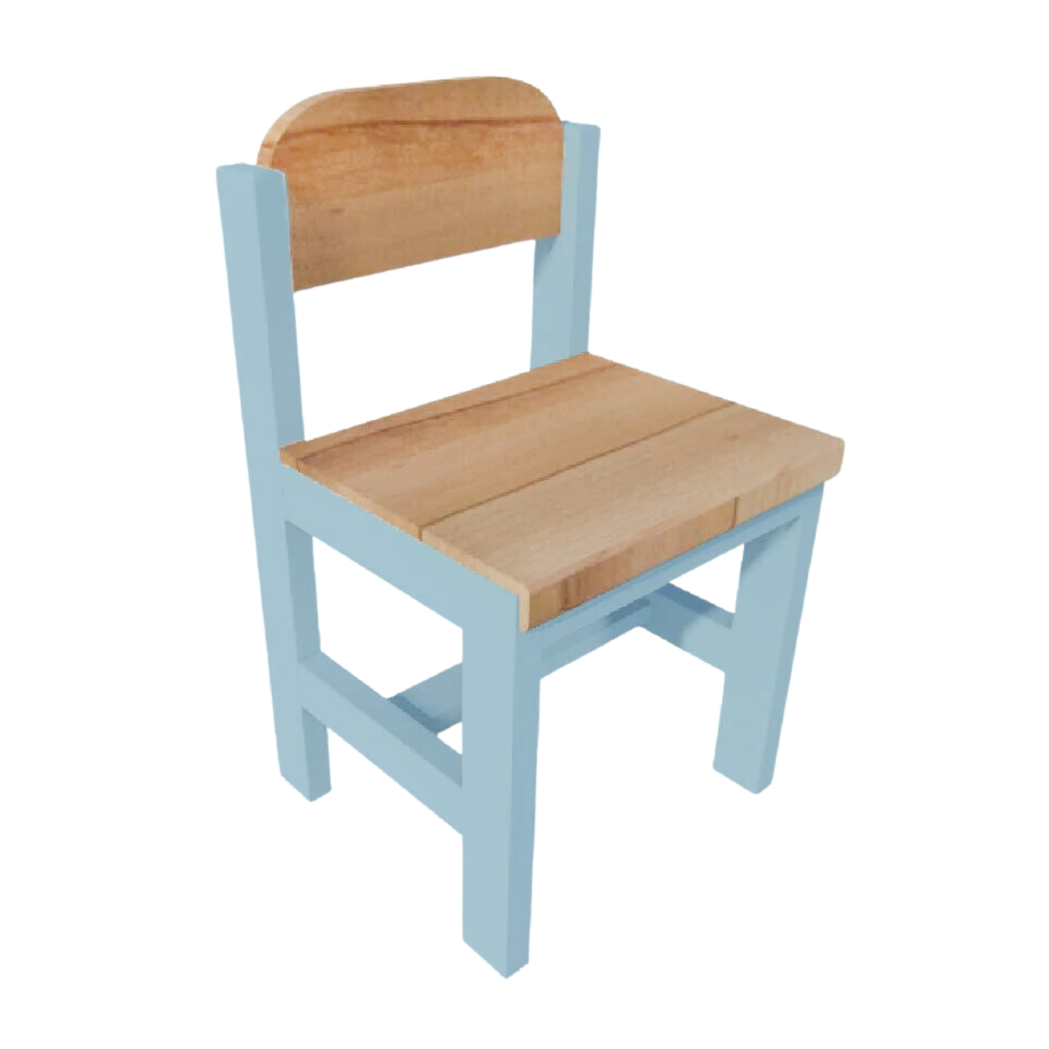Children Wooden Chair, Pastel