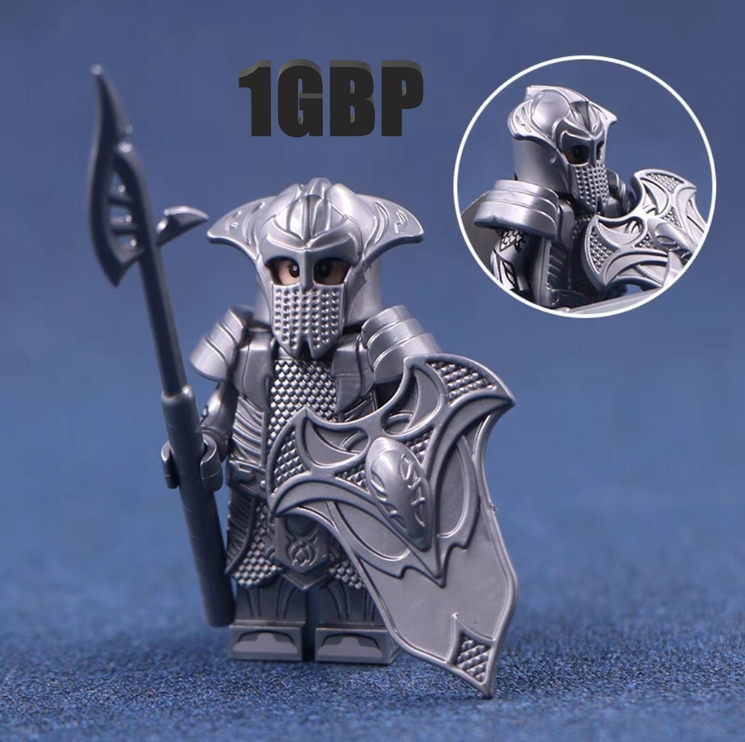 1GBP Special Offer: Elf Warrior Lords of the Rings Custom Minifigures Minifigs Fit Lego XP387