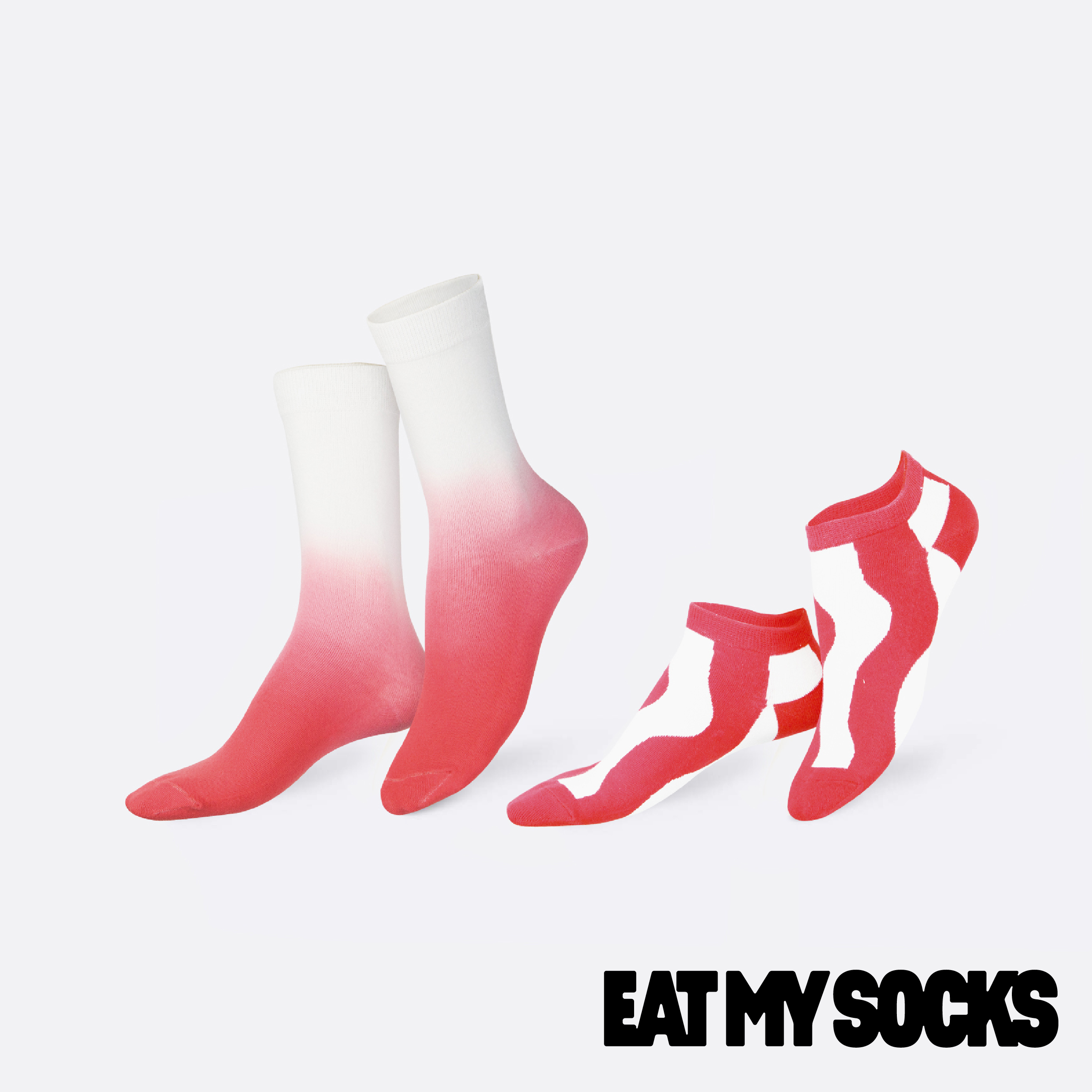 EAT MY SOCKS｜襪子｜甜點系列｜草莓奶昔 (2入)
