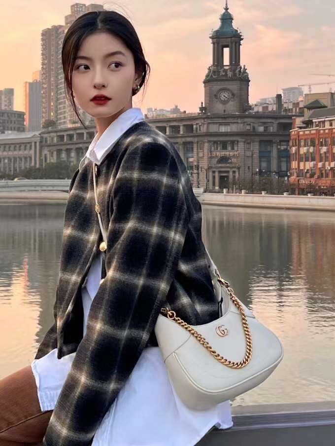 Gucci Aphrodite 月牙鏈條包 25x19x7cm-M