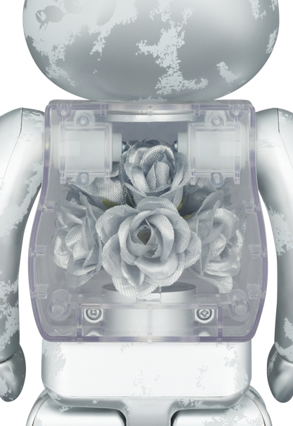 BE@RBRICK FLOR@ SILVER 1000％ BE@RBRICK FLOR@ SILVER 1000％
