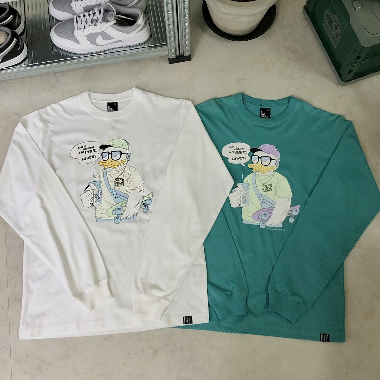 Duck Dude 達酷鴨 Milk Pack L/S Tee 薄長袖  I-1370002