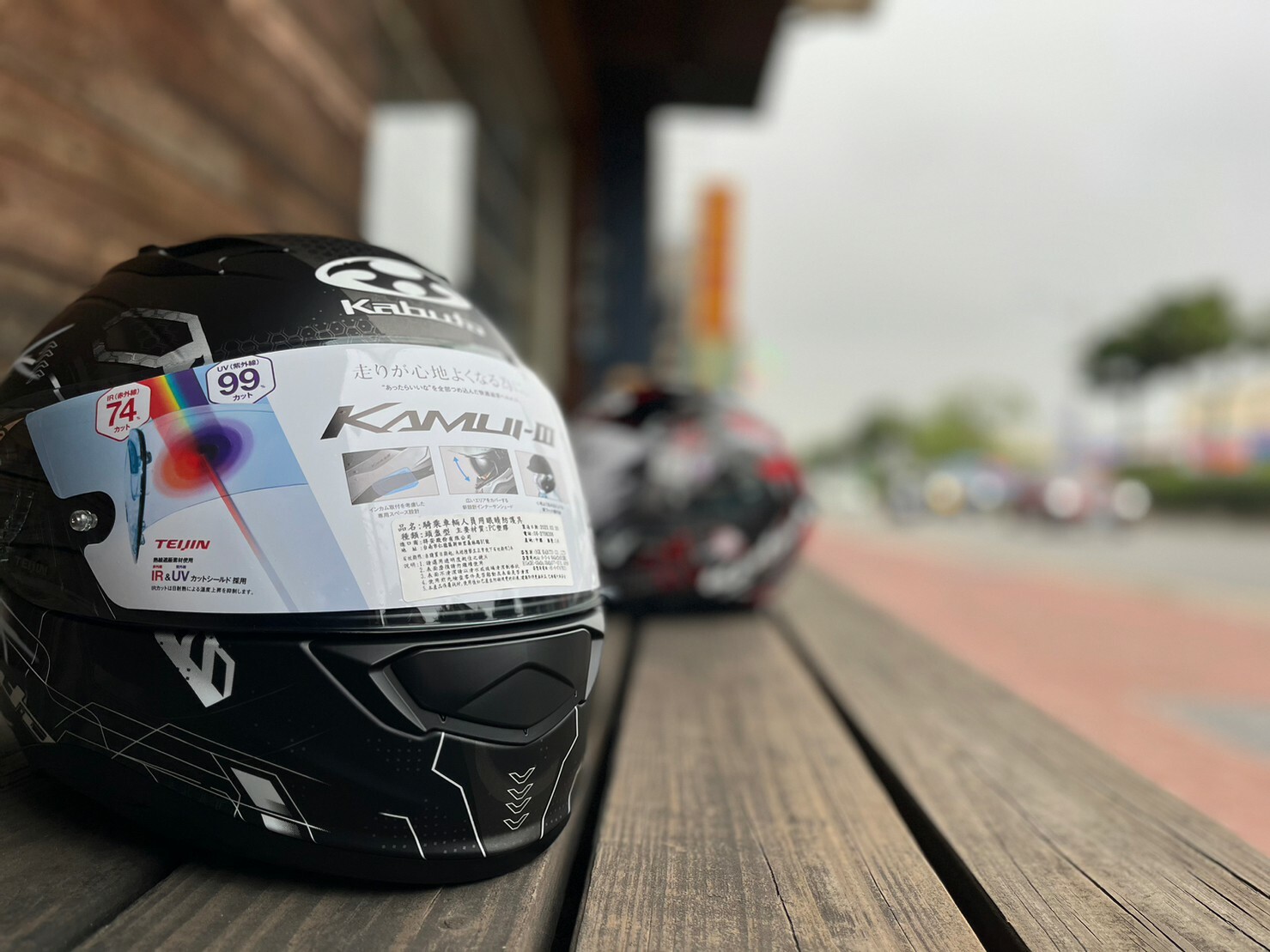 OGK KABUTO KAMUI III ESTELA 消黑/灰 內墨片 全罩 雙D扣 神威3 神威三