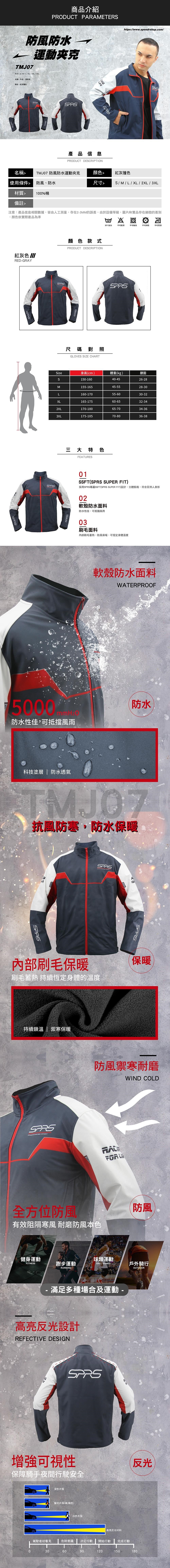 【SPRS Racing Sports 速比爾】TMJ-07 防風防水衝鋒夾克 -  Webike摩托百貨