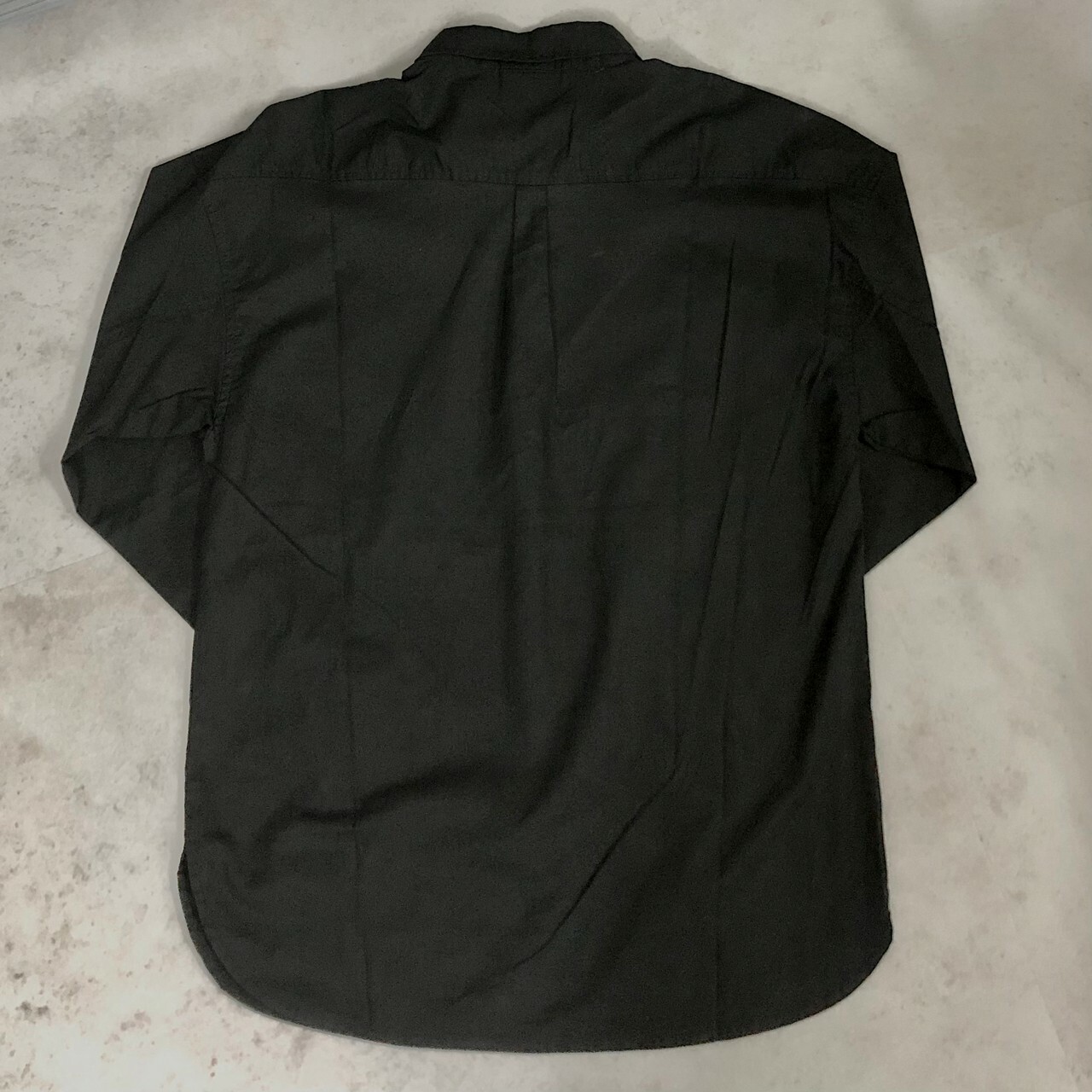 HOUZIMADE 休閒口袋長袖襯衫 套頭 半開領 側開岔 68350