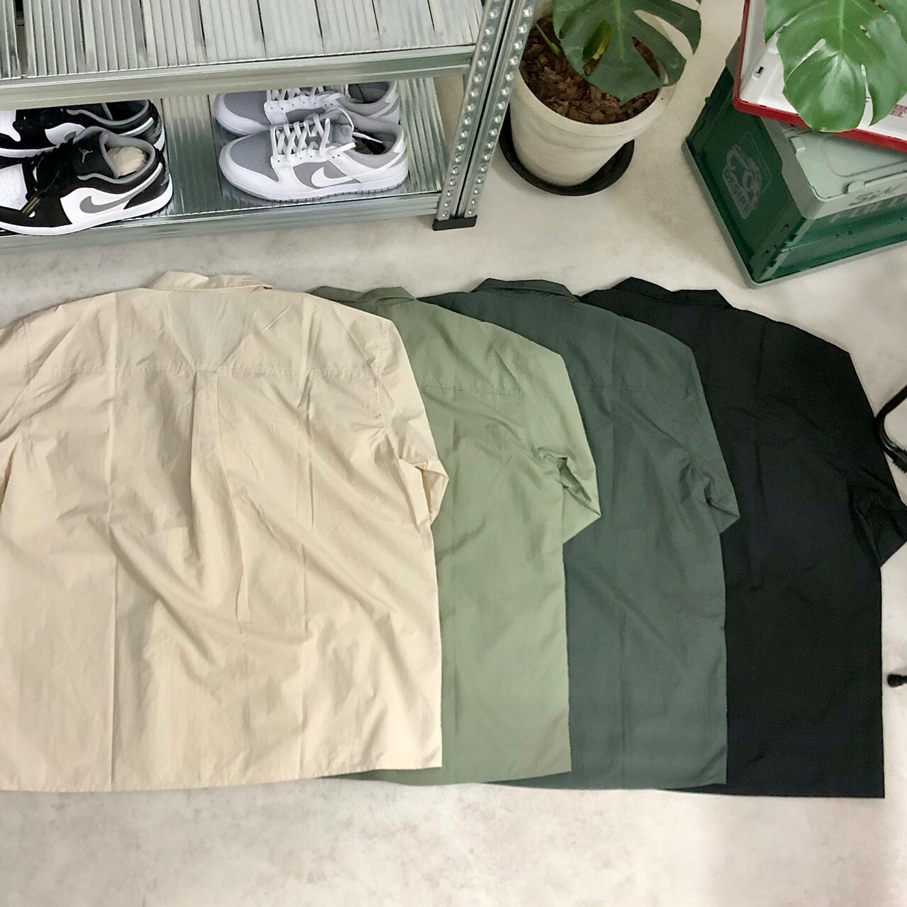 T+CC 翻領雙口袋設計長袖襯衫 68572