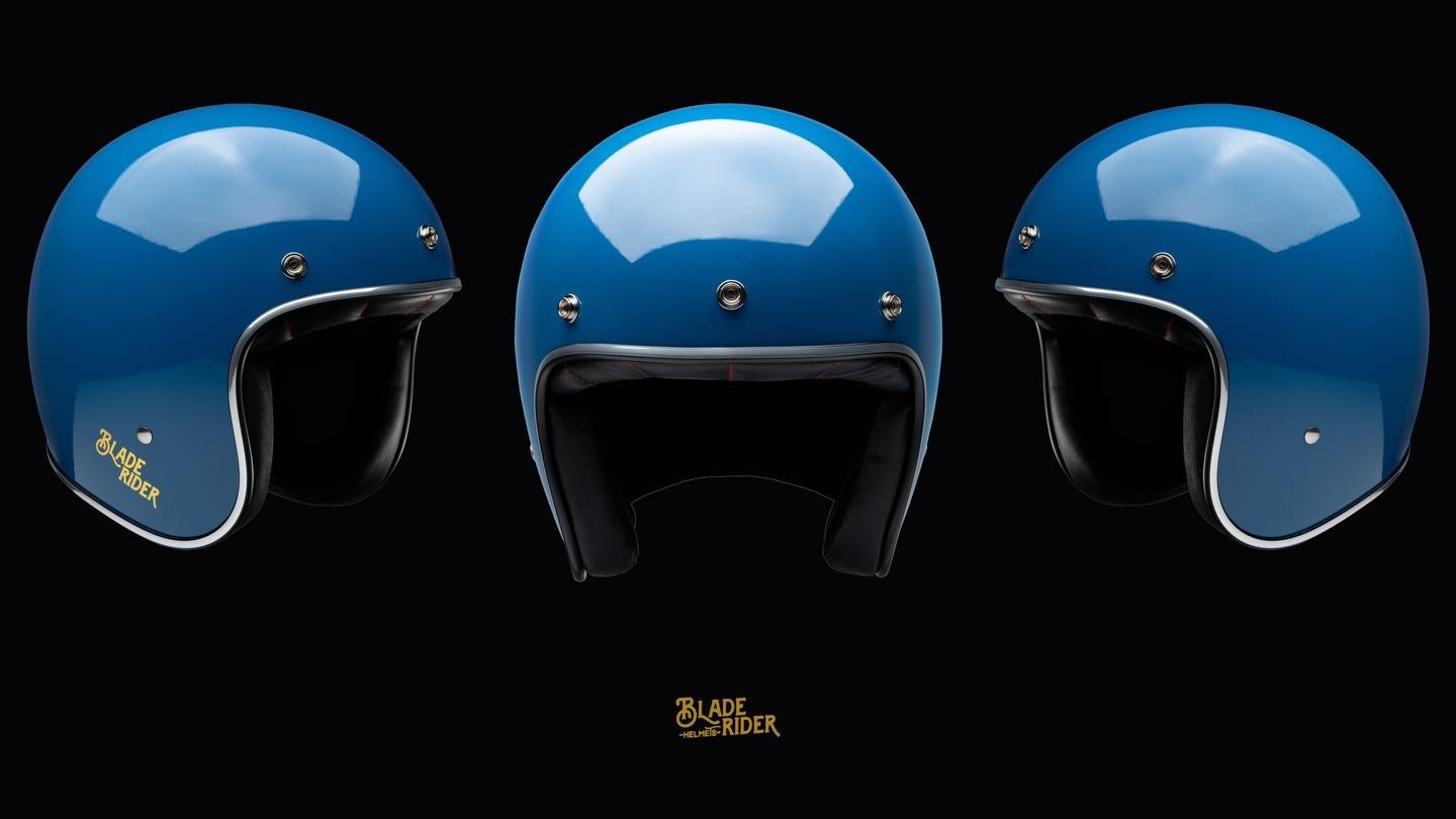 BLADE RIDER VIKINGS 二代 BLUE 藍 復古帽 3/4罩