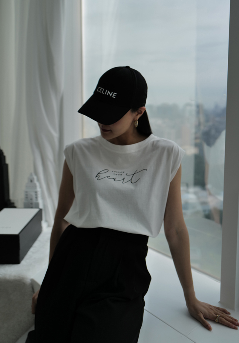 飛飛袖草寫字母背心*4色