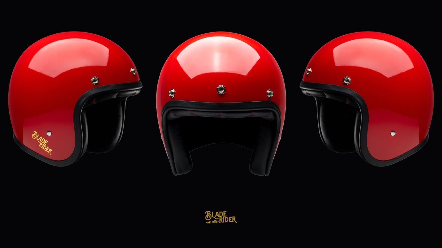 BLADE RIDER VIKINGS 二代  RED 紅 復古帽 3/4罩