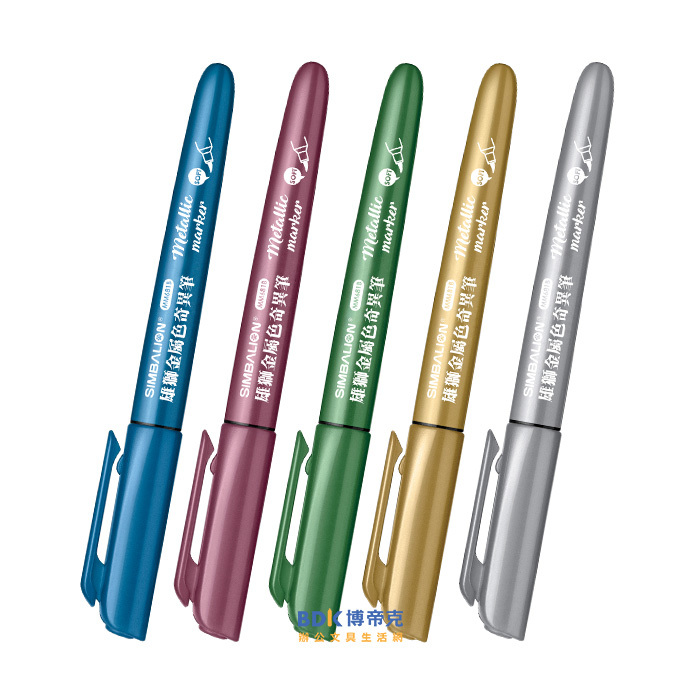 雄獅鉛筆 SIMBALION 單頭金屬色奇異筆 MM-681B 系列