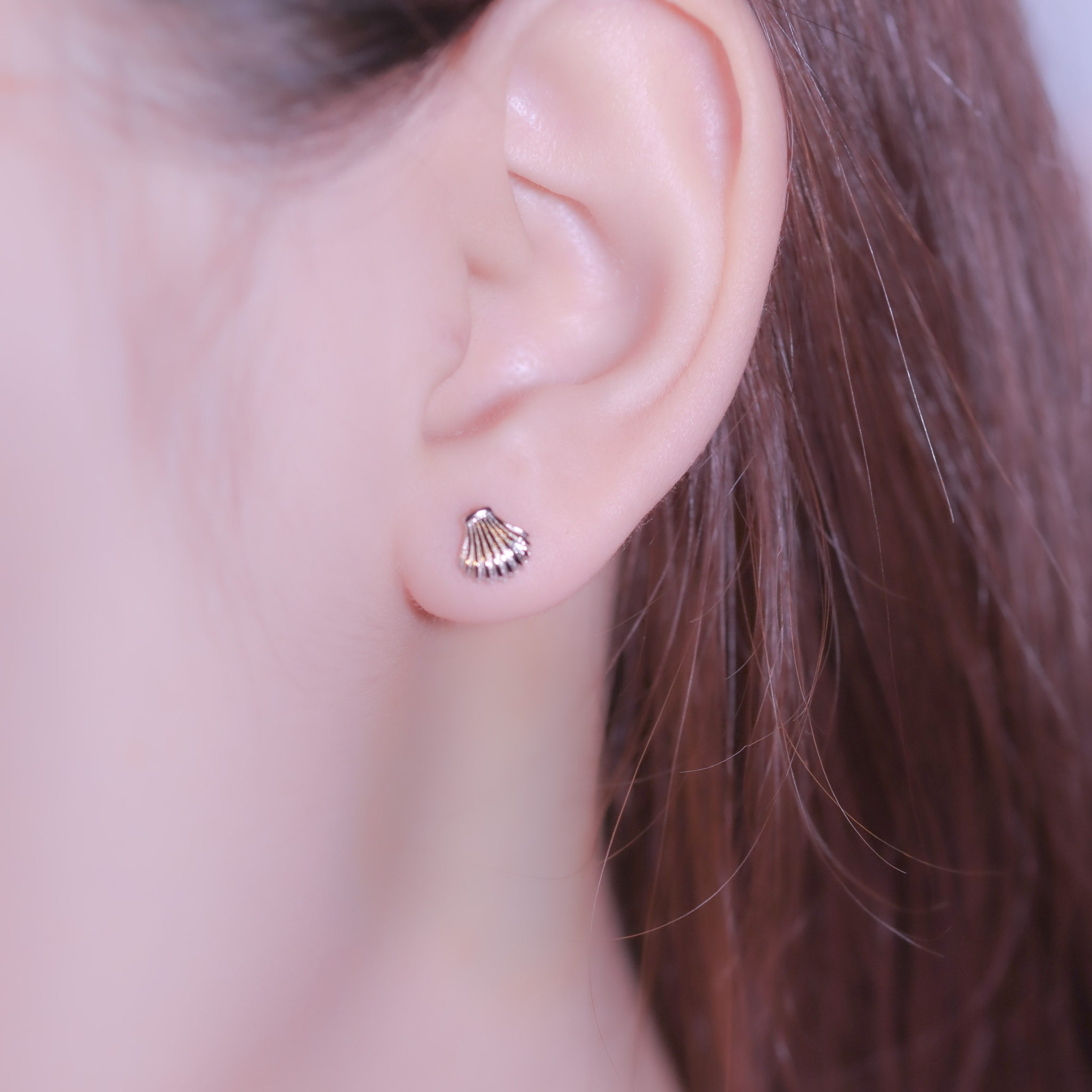 | 925純銀 | 銀貝耳環| EA0362 |