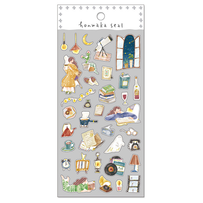 熬夜女子 溫暖生活系列 和紙貼紙｜日本Mind Wave