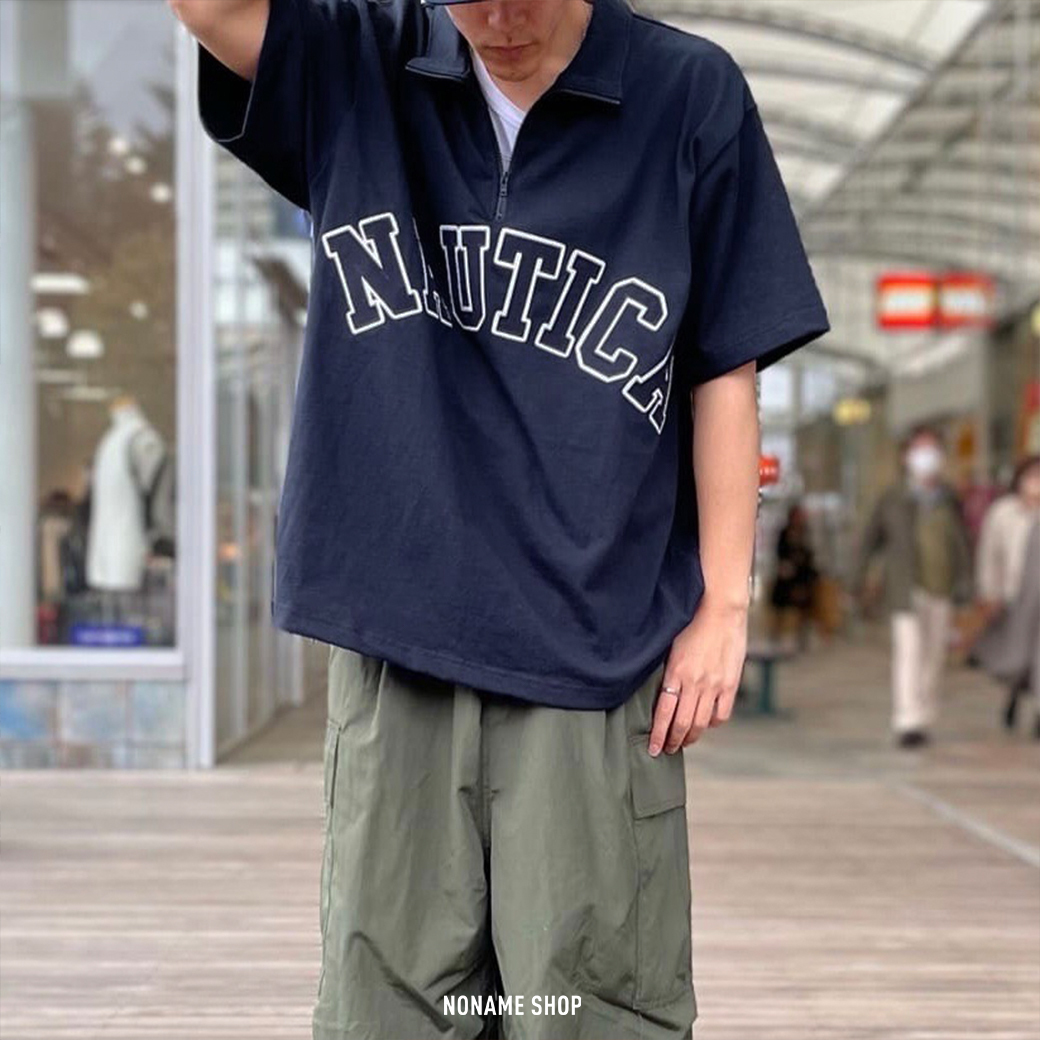 NAUTICA Arch Logo Half Zip 半開襟文字六色(男款)