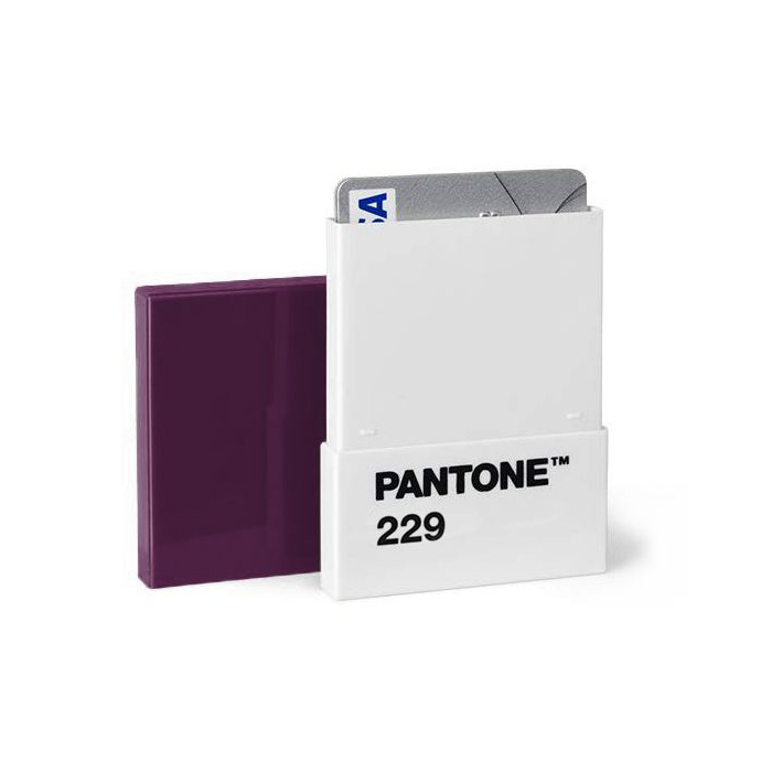 PANTONE 色票造型名片夾 茄紫色