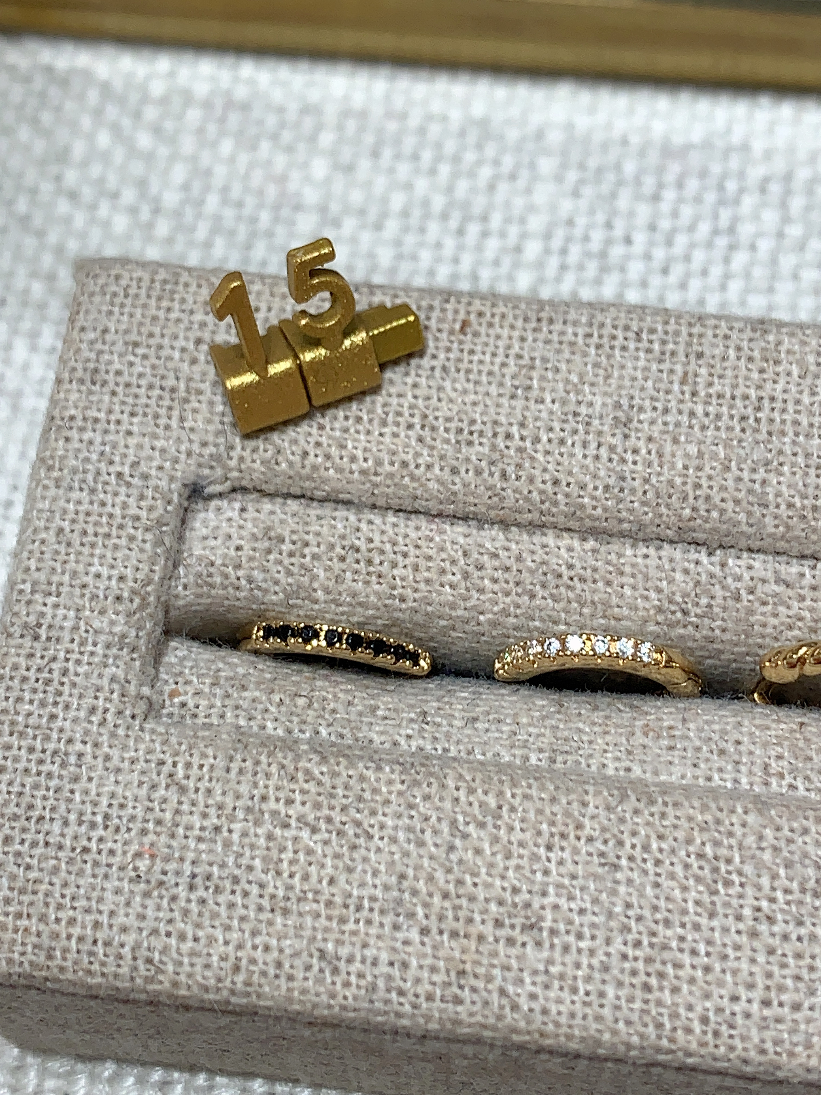 Waekura Base Brillante Earrings - white 單隻 (W181)