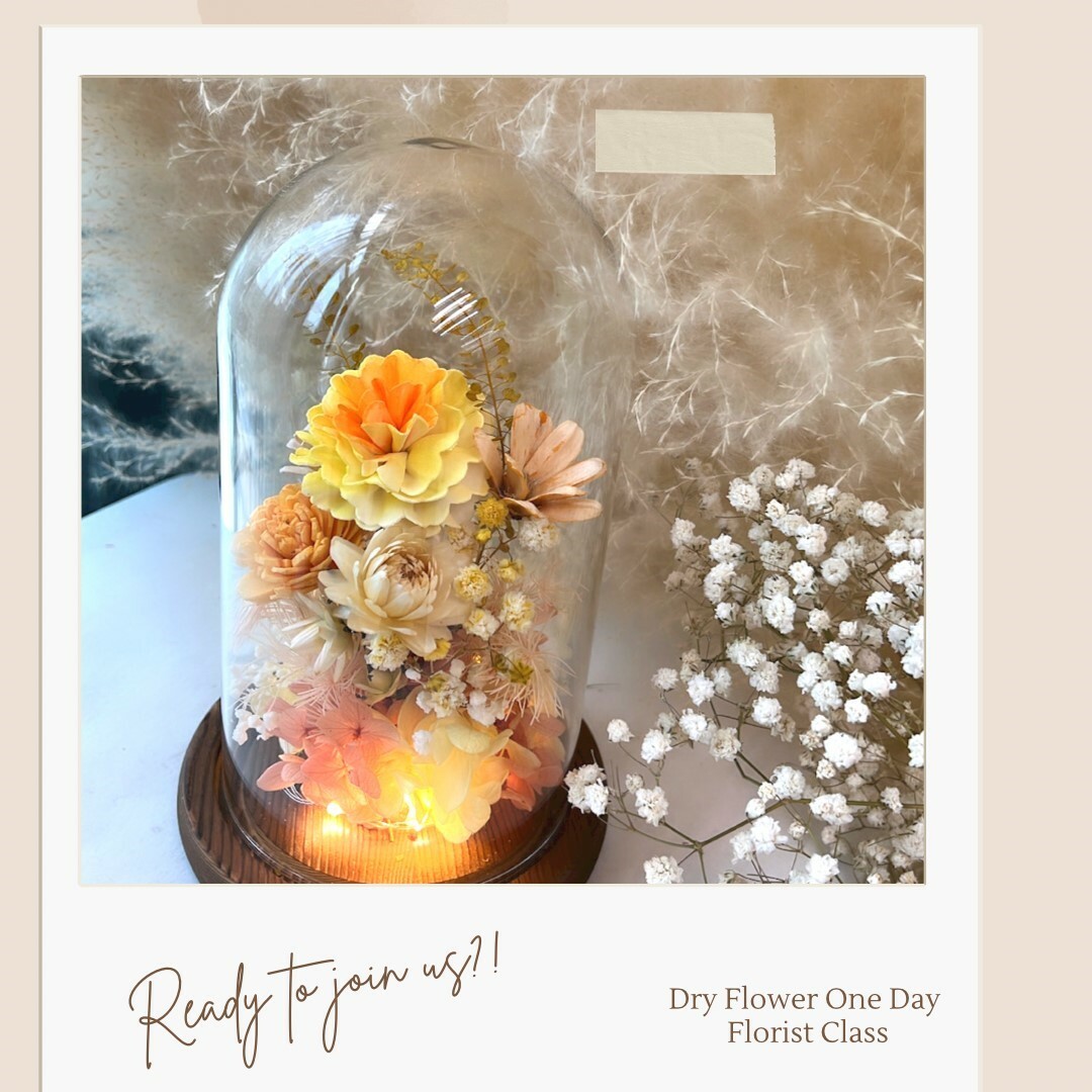 保鮮花 / 乾燥花一天課程, 完成可銜接導師證書💢課程適合沒有任何花藝經驗的初學者