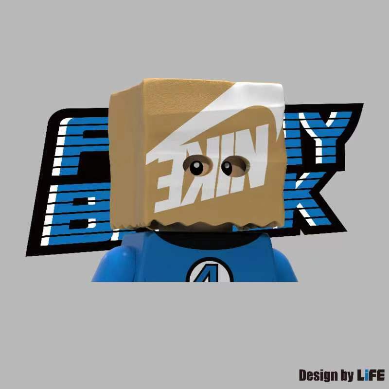 [FunnyBrick][In Stock] Fantastic Four Spiderman - Paper Bag Ver.  [PADprinted]