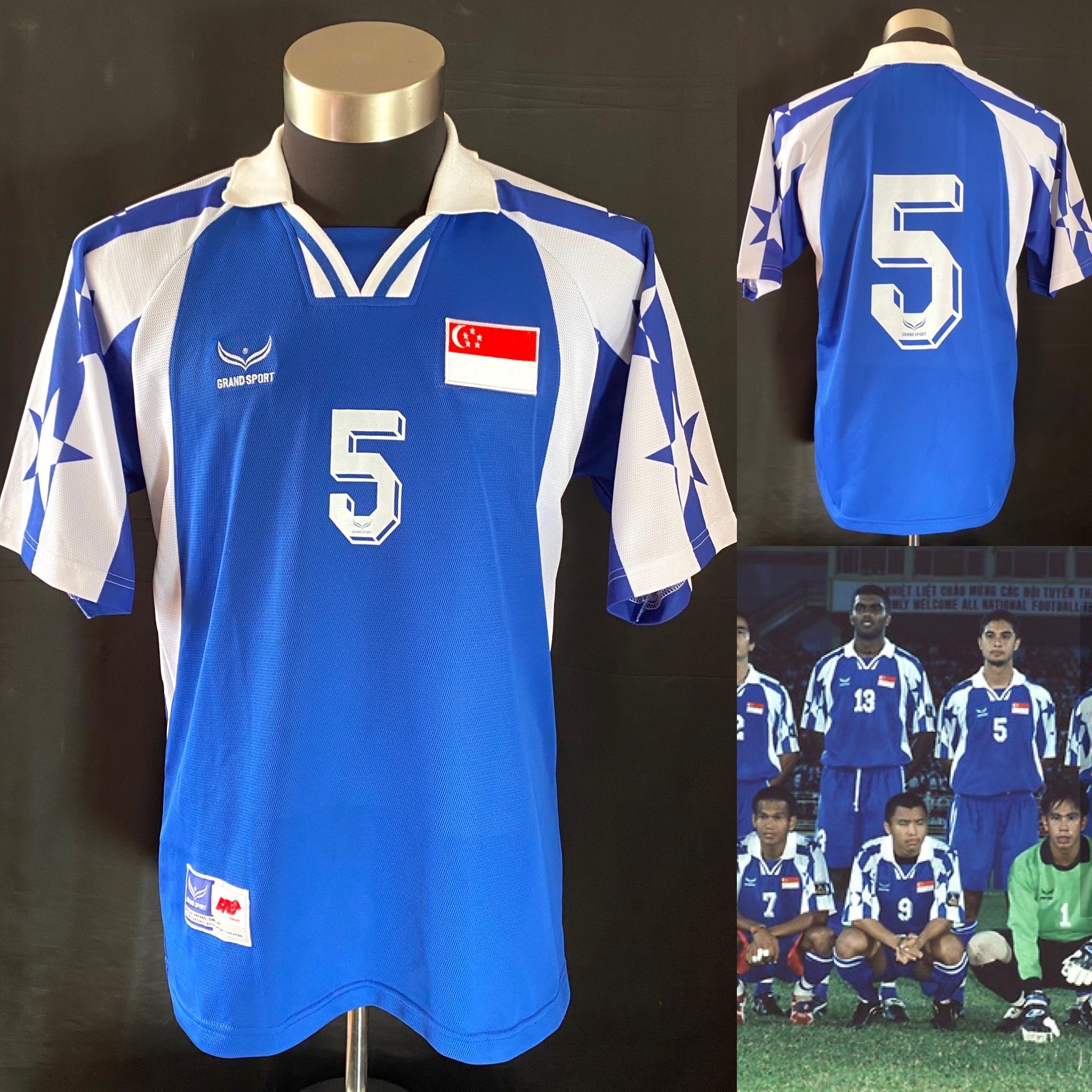 Singapore Football Team 1998 Grand Sport Away Official Shirt