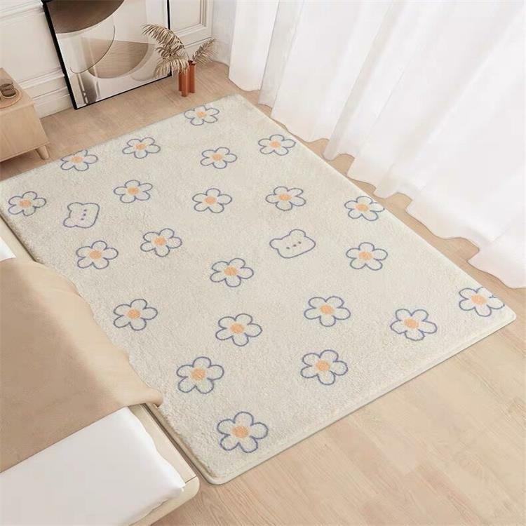 《2058》簡約小花臥室地毯((仿羊絨))