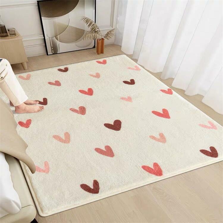 《2058》簡約小花臥室地毯((仿羊絨))