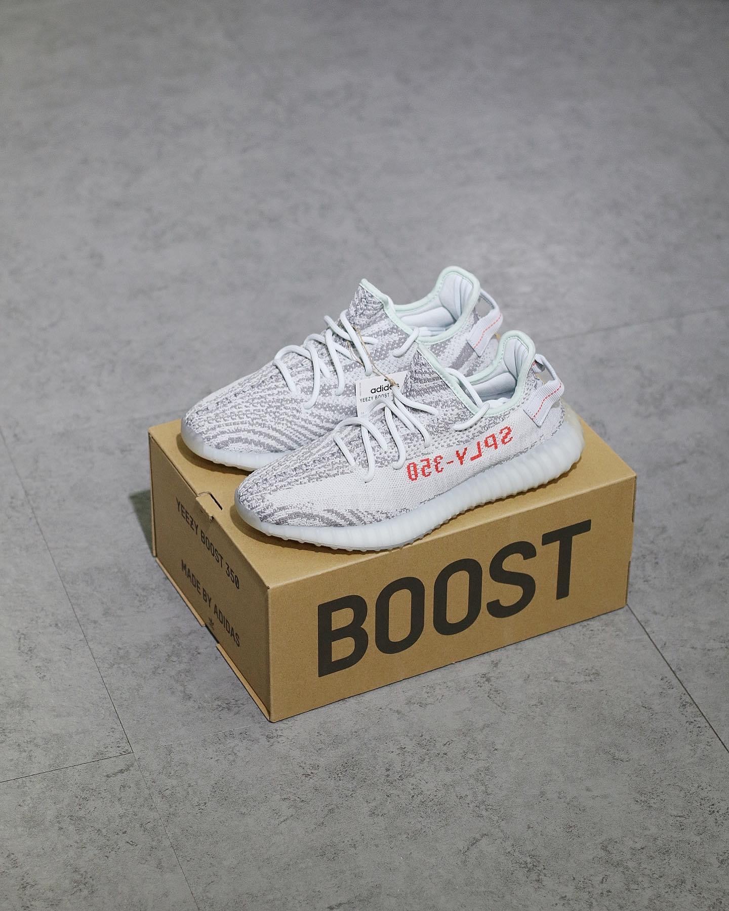 Blue tint yeezy boost on sale