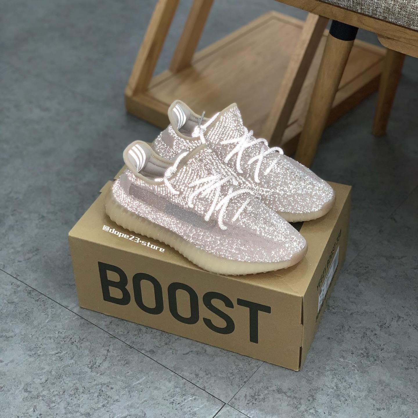 現貨 adidas Yeezy Boost 350 V2 Synth (Reflective) FV5666 粉 滿天星