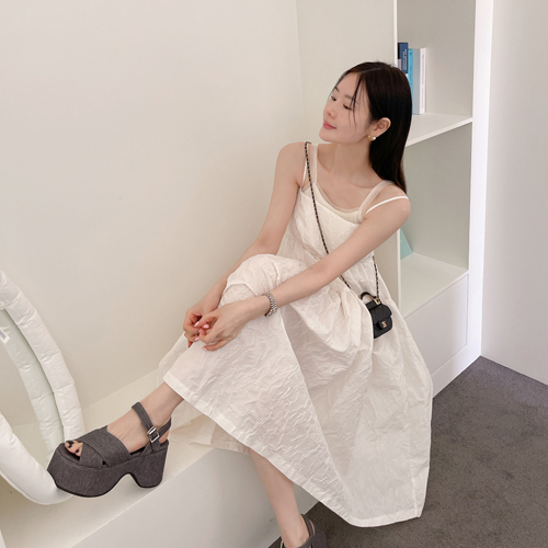 [GBCC]  Volume wrinkle dress