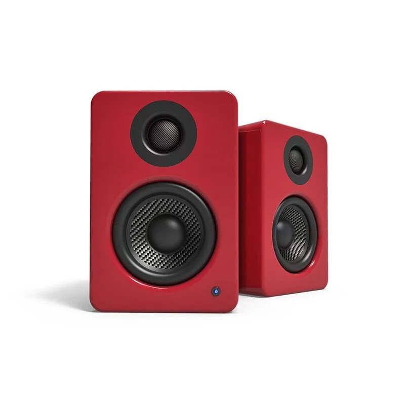 Kanto YU2 立體聲書架喇叭 紅色