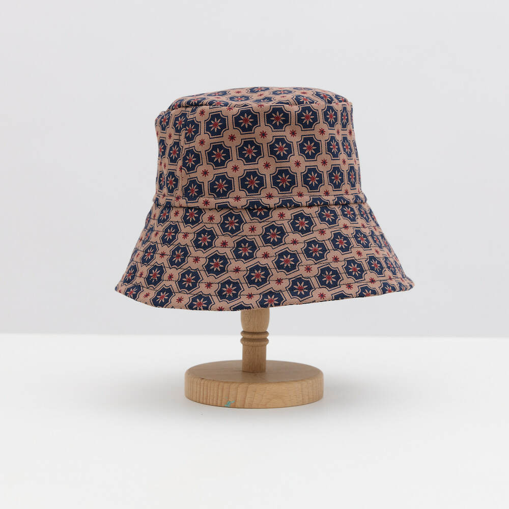 Fisherman Hat-Old Ceramic Tile No.2/Antique Dark Blue