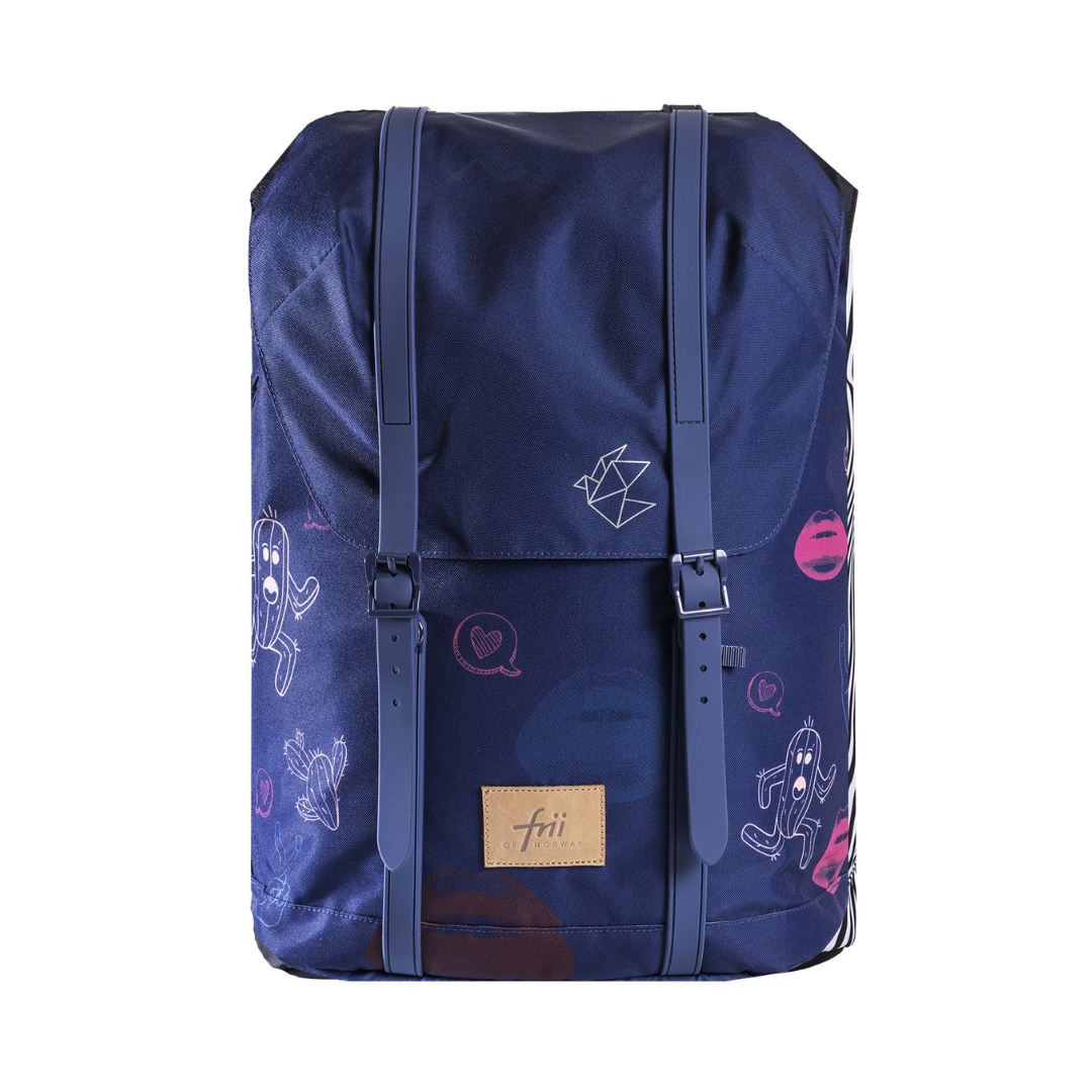 Frii RETRO 30L 護脊書包 - 23200 藍紫