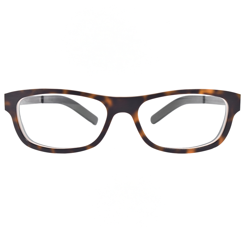 【ic! berlin】6VOR6 BLACK/HAV 雙色琥珀窄厚方框光學眼鏡