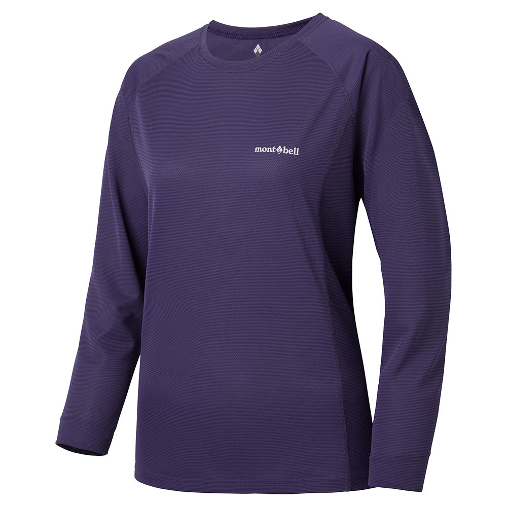 Mont-bell Wickron Cool Long Sleeve T Women's 女款 長袖排汗衣 圓領快乾排汗衣 1114630-PU 紫 [HappyOutdoor]